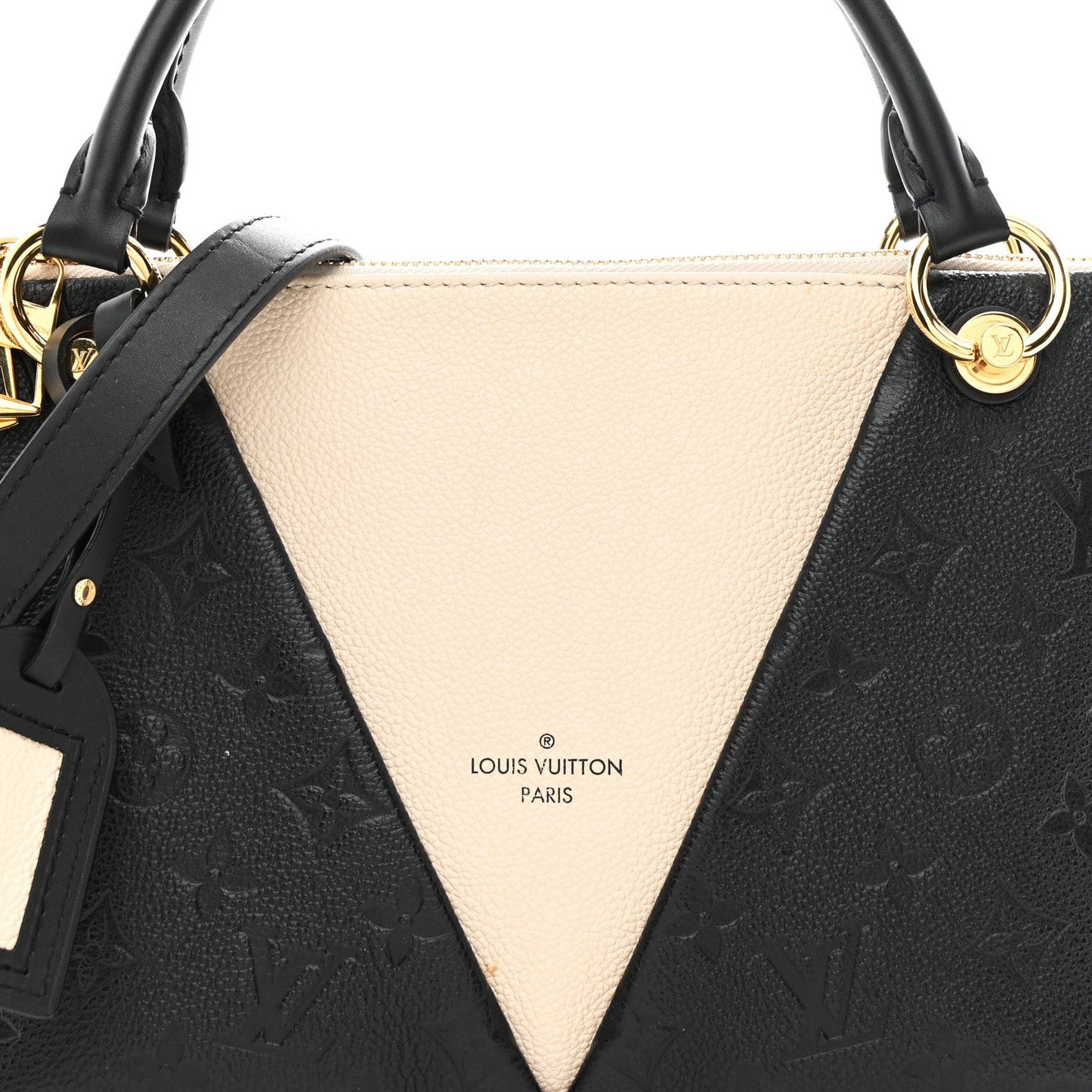 Empreinte V Tote BB Black Creme
