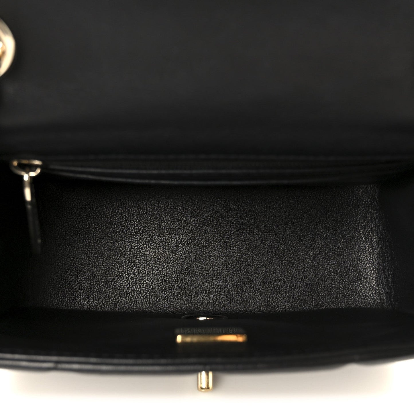 Lambskin Resin Crystal Square Quilted Mini Monacoco Flap Black