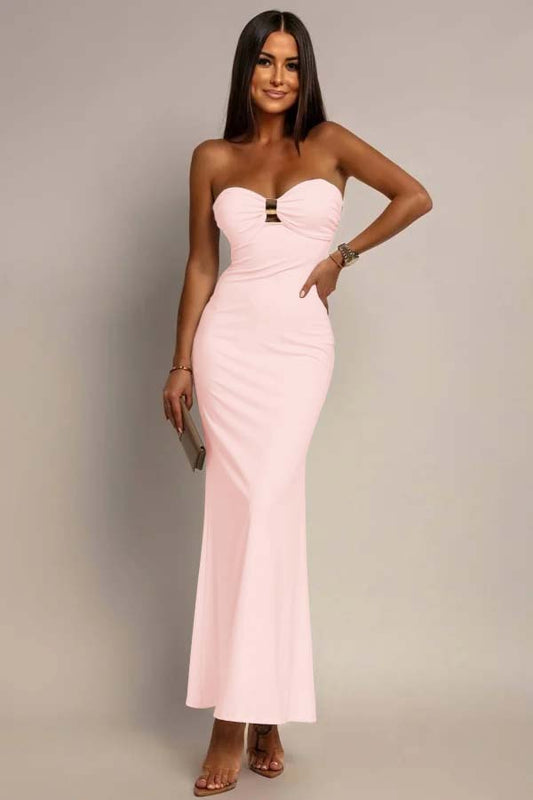 White Sleeveless Sweetheart Mermaid Long Prom Dress