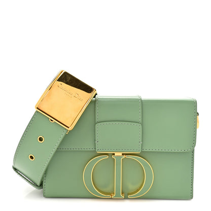 Box Calfskin 30 Montaigne Box Bag Mint Green