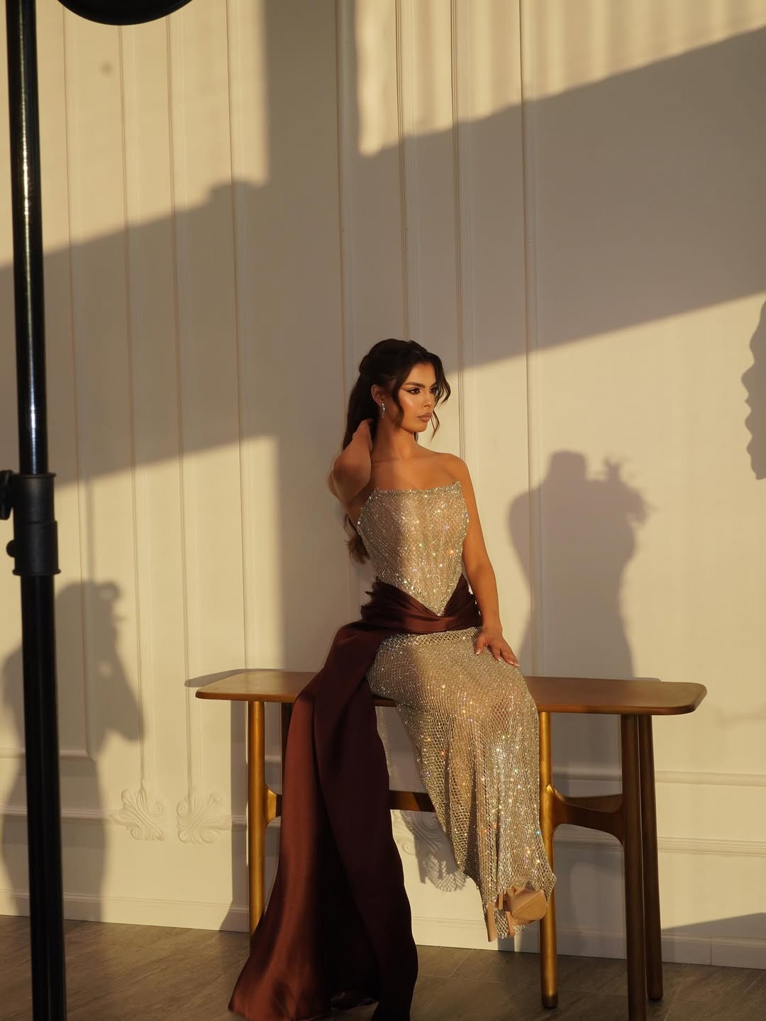 Sleeveless Strapless Square Mermaid Long Prom Dress With Sequins