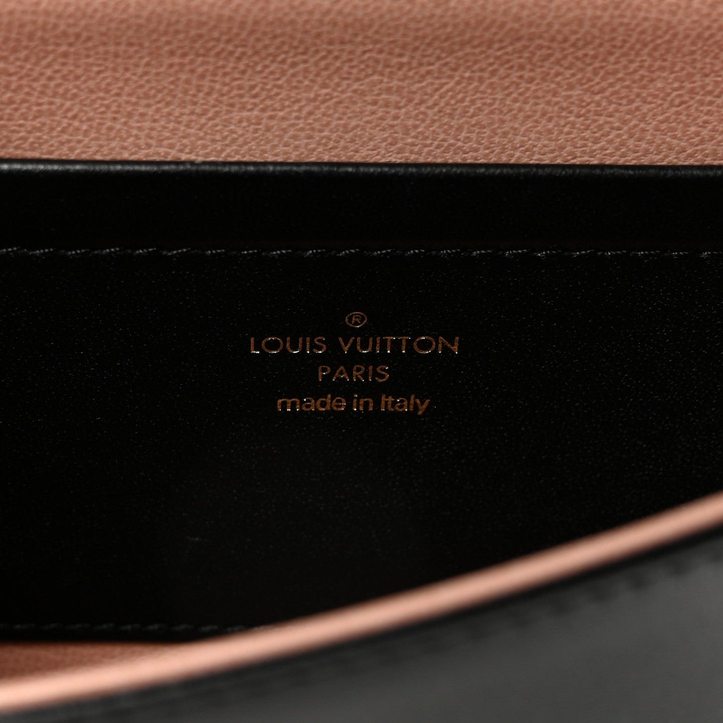 Lambskin Embossed Monogram Pochette Coussin Black