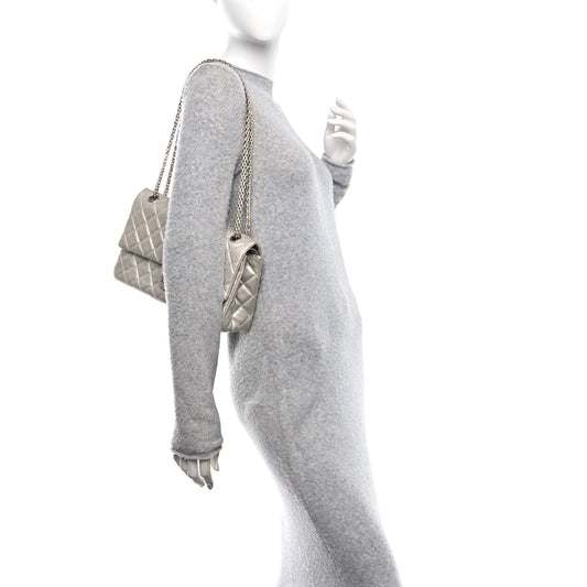 Metallic Lambskin Quilted 2.55 Reissue 226 Flap Silver