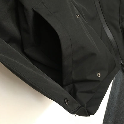 CC Logo Letter Print Zipper Pocket Long Sleeve Hooded Windbreaker Jacket