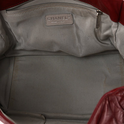 Lambskin Medium Rock and Chain Flap Red