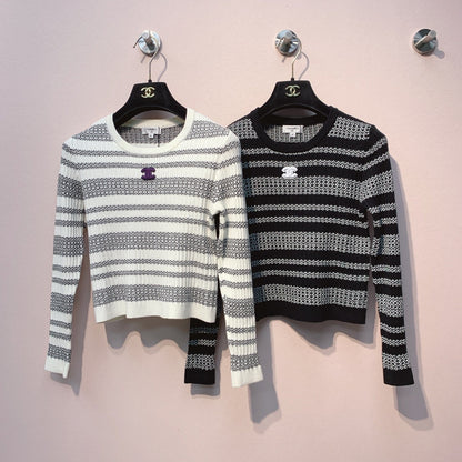 CC 25 Striped Sweater Polyester Fabric 296116