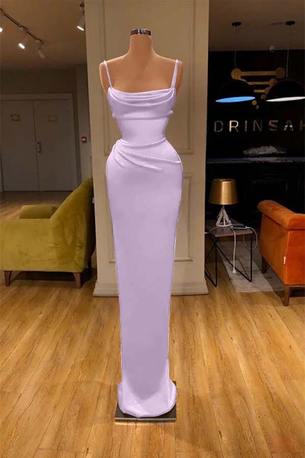 Red Spaghetti-Straps Mermaid Prom Dress
