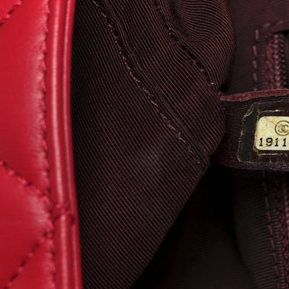 Caviar Lambskin Quilted Bi Coco Flap Red