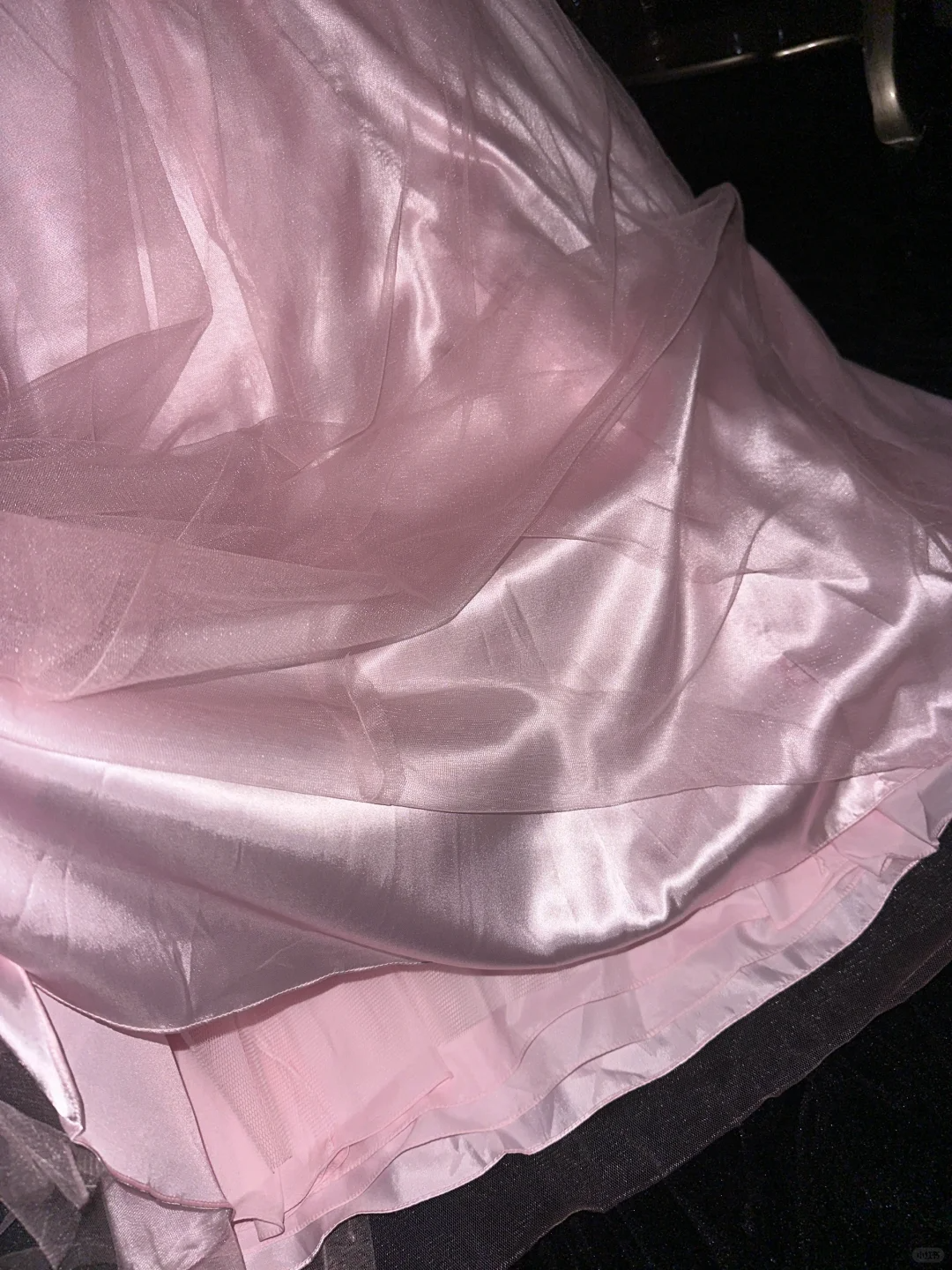 Gentle A Line One Shoulder Beaded Sequin Pink Tulle Satin Prom Dress Party Dress SH3073
