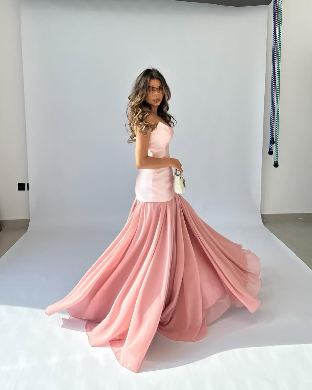 Glamorous Pink Sweetheart Long Mermaid Sleeveless Prom Dress with Pleated
