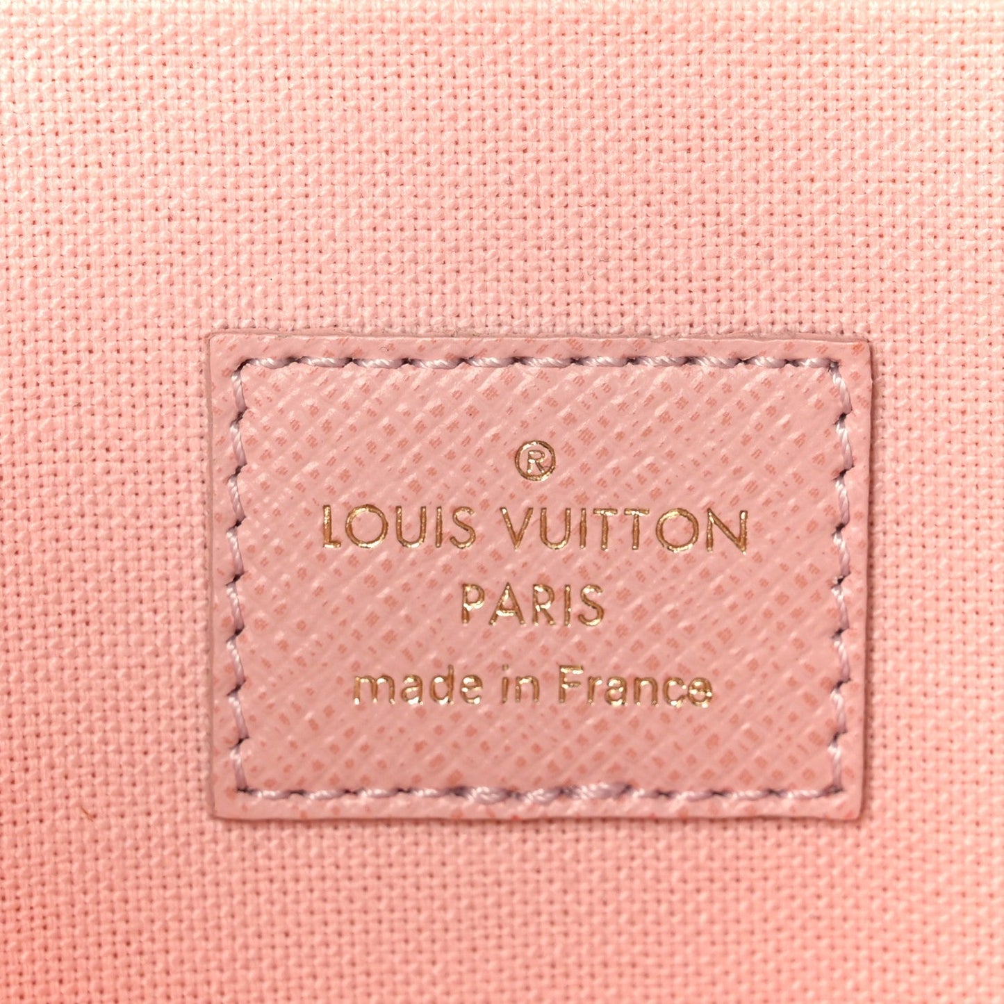 Damier Azur Pochette Felicie Chain Wallet Rose Ballerine