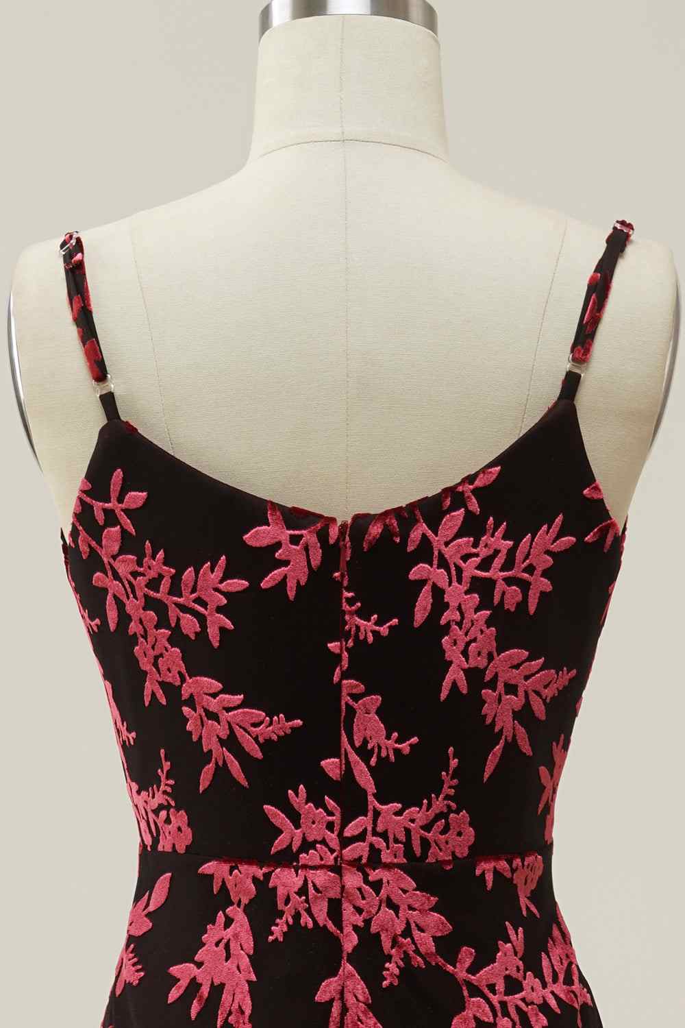 Sexy Bateau Spaghetti Straps Mermaid Prom Party Dress