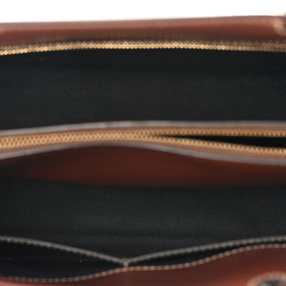 Calfskin Vintage Check Two Handle Title Bag Archive Beige