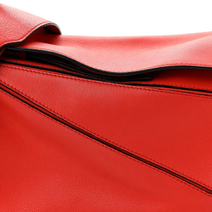 Calfskin Small Puzzle Bag Scarlet