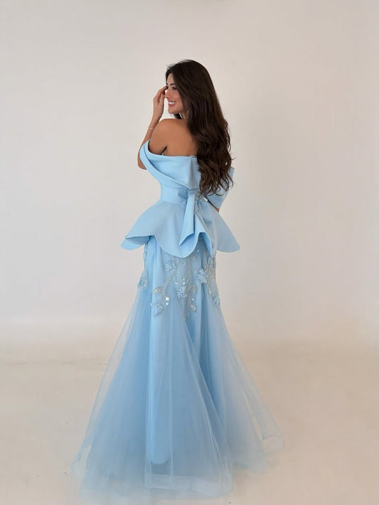 Sweetheart Stunning Off-Shoulder Mermaid Evening Dress With Appliques