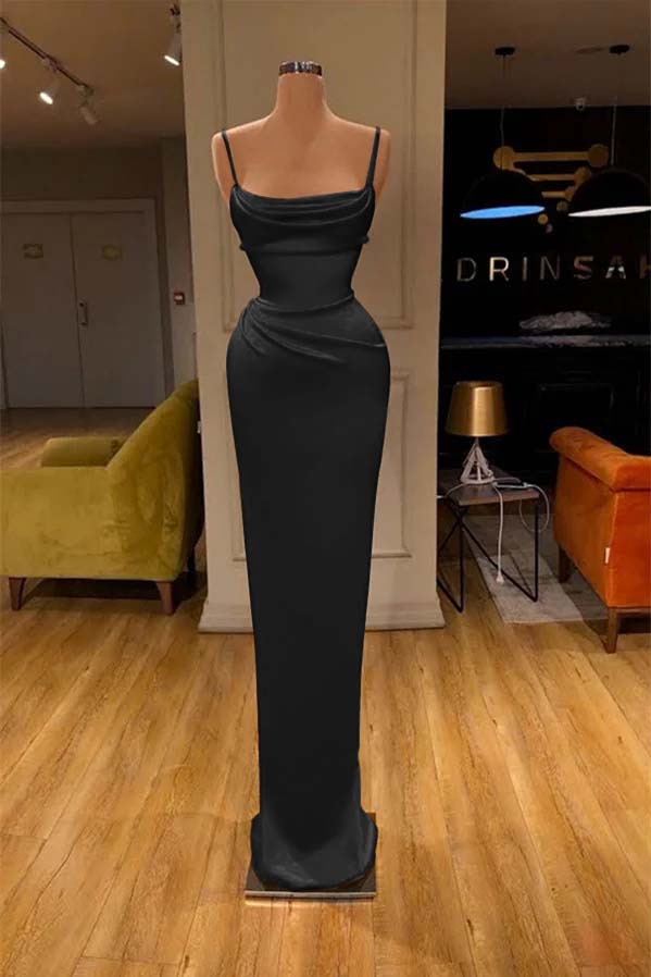 Red Spaghetti-Straps Mermaid Prom Dress