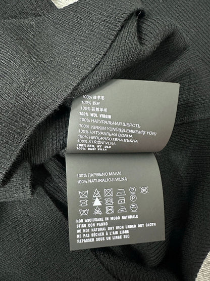 Prada Turtleneck Stretch Black Wool 336821