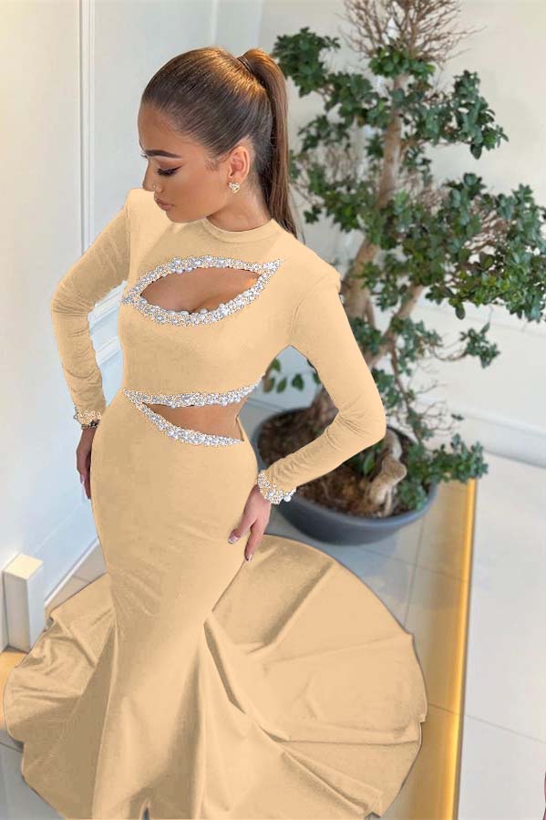 Amazing Black Mermaid Evening Dress With Appliques For Party