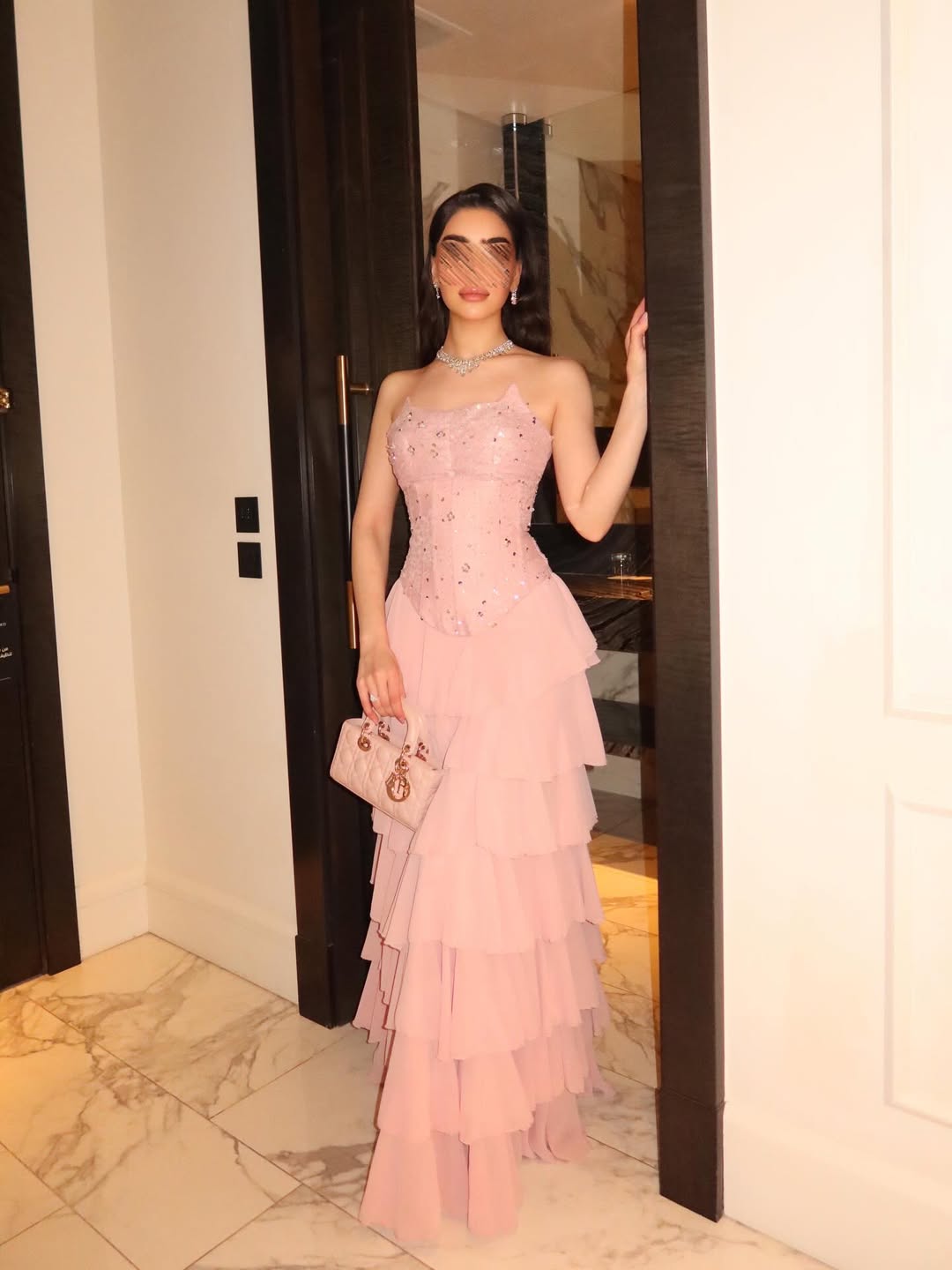Chic Sleeveless Strapless Embroidery Sequins Evening Dress With Ruffles