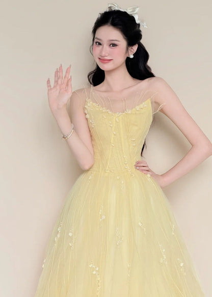 Charming Prom Dress Strapless Pleated Tulle Gala Dress Evening Gown Cocktail Party Outfits    D4855