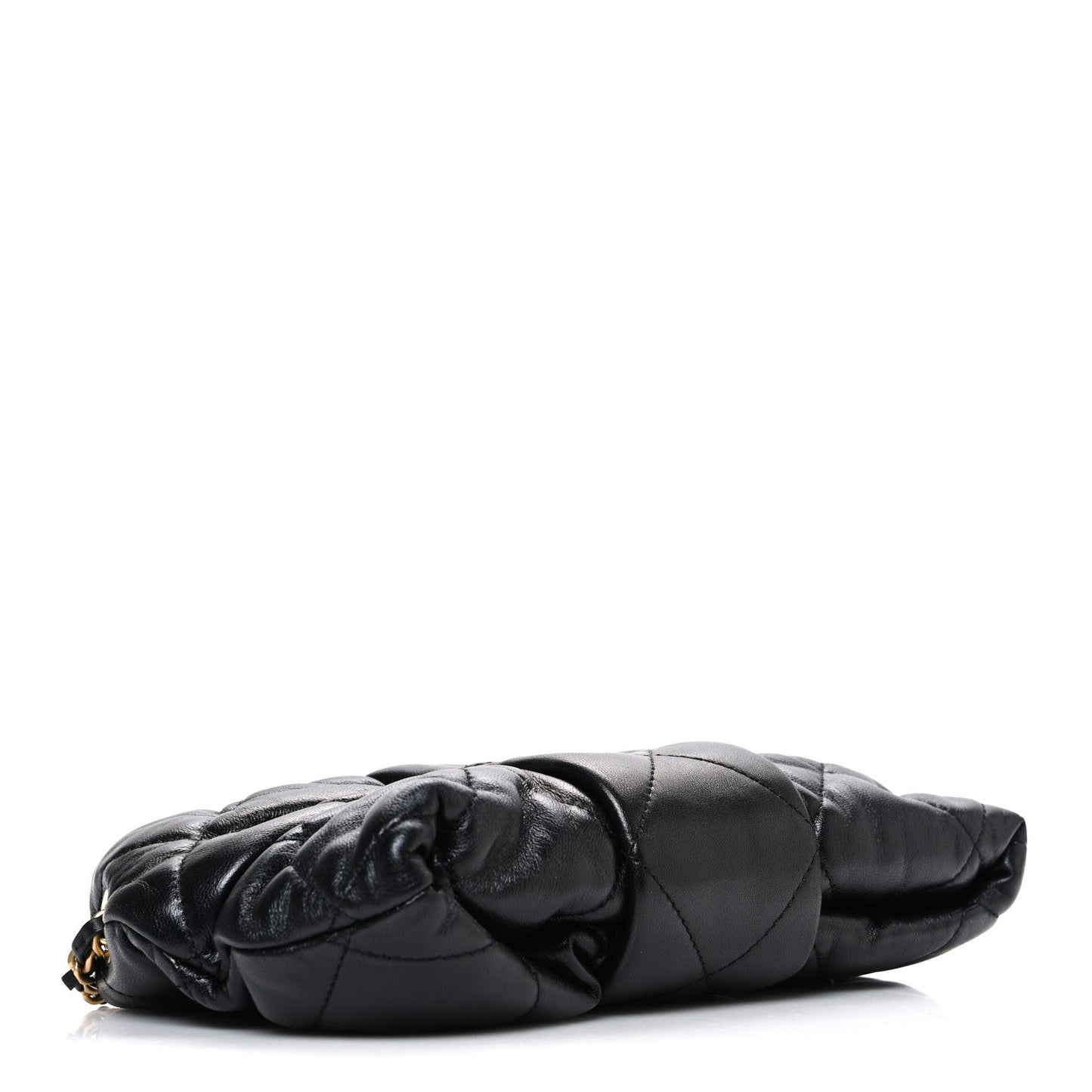 Lambskin Quilted Mini Bow Bag Black