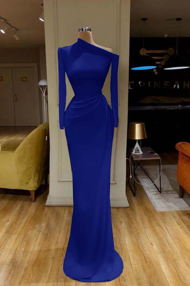 Mermaid Long Sleeves Prom Dress