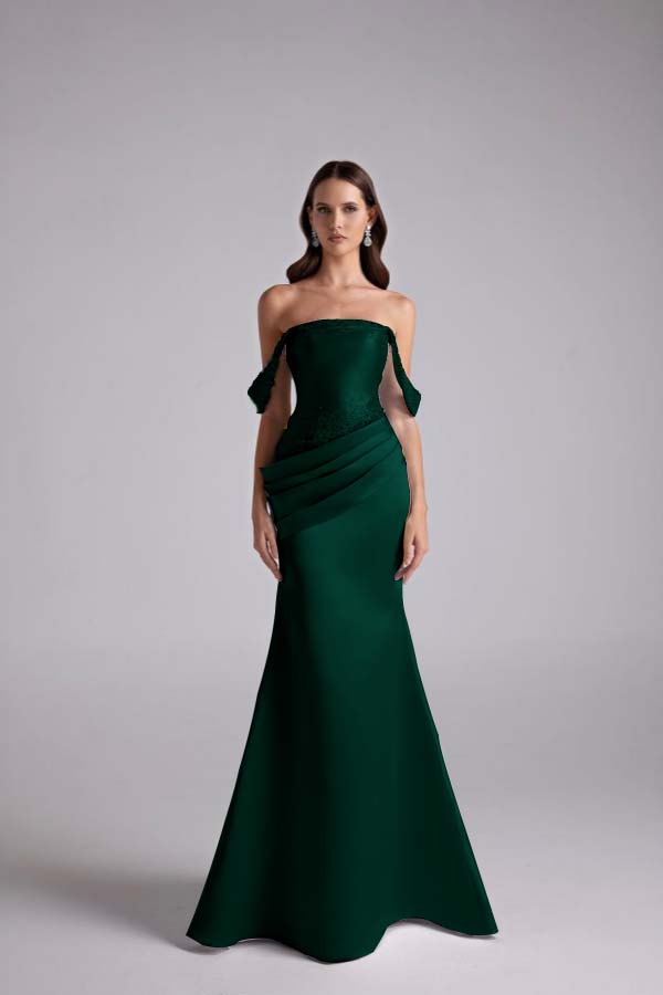 Sleeveless Sweetheart Strapless Off Shoulder A Line Long Prom Dress With Beading