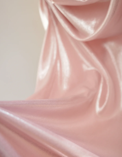 Fairy Pink Off The Shoulder Satin Pleated Slit Mermaid Party Dress Long Wedding Guest Dress D2175