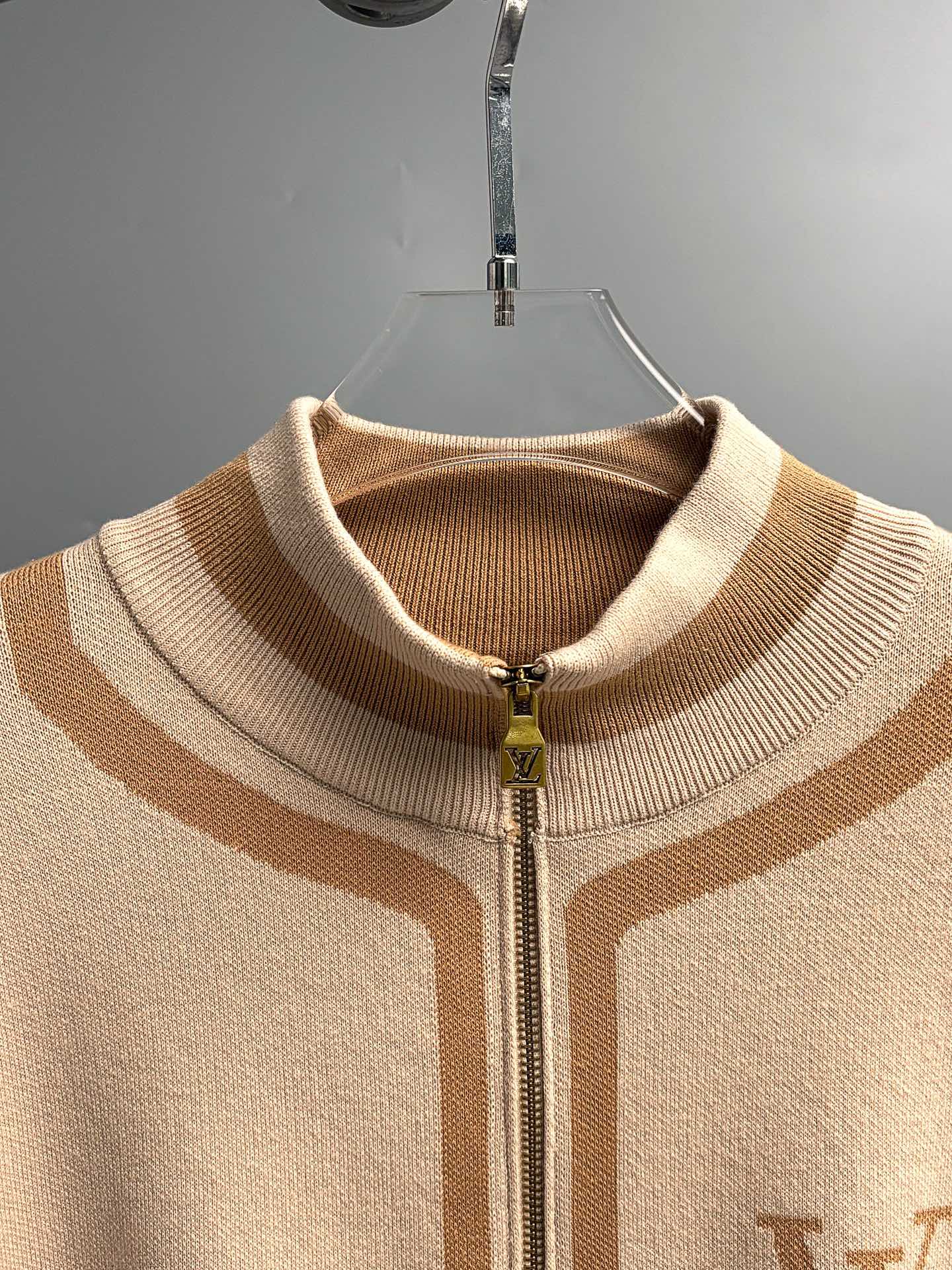 LV 26 Men's Intarsia Knit Jacket 493095