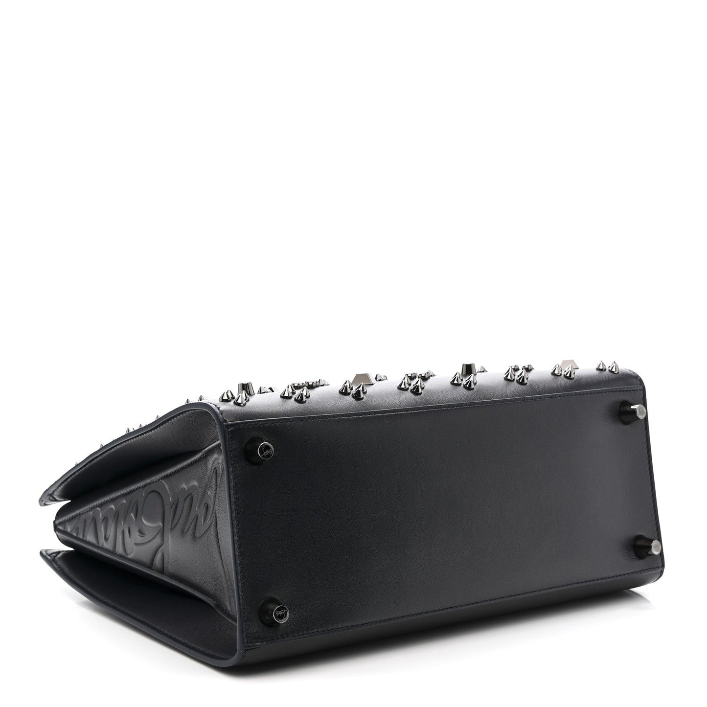 Nappa Irise Spikes Loubinthesky Medium Paloma Zaffiro