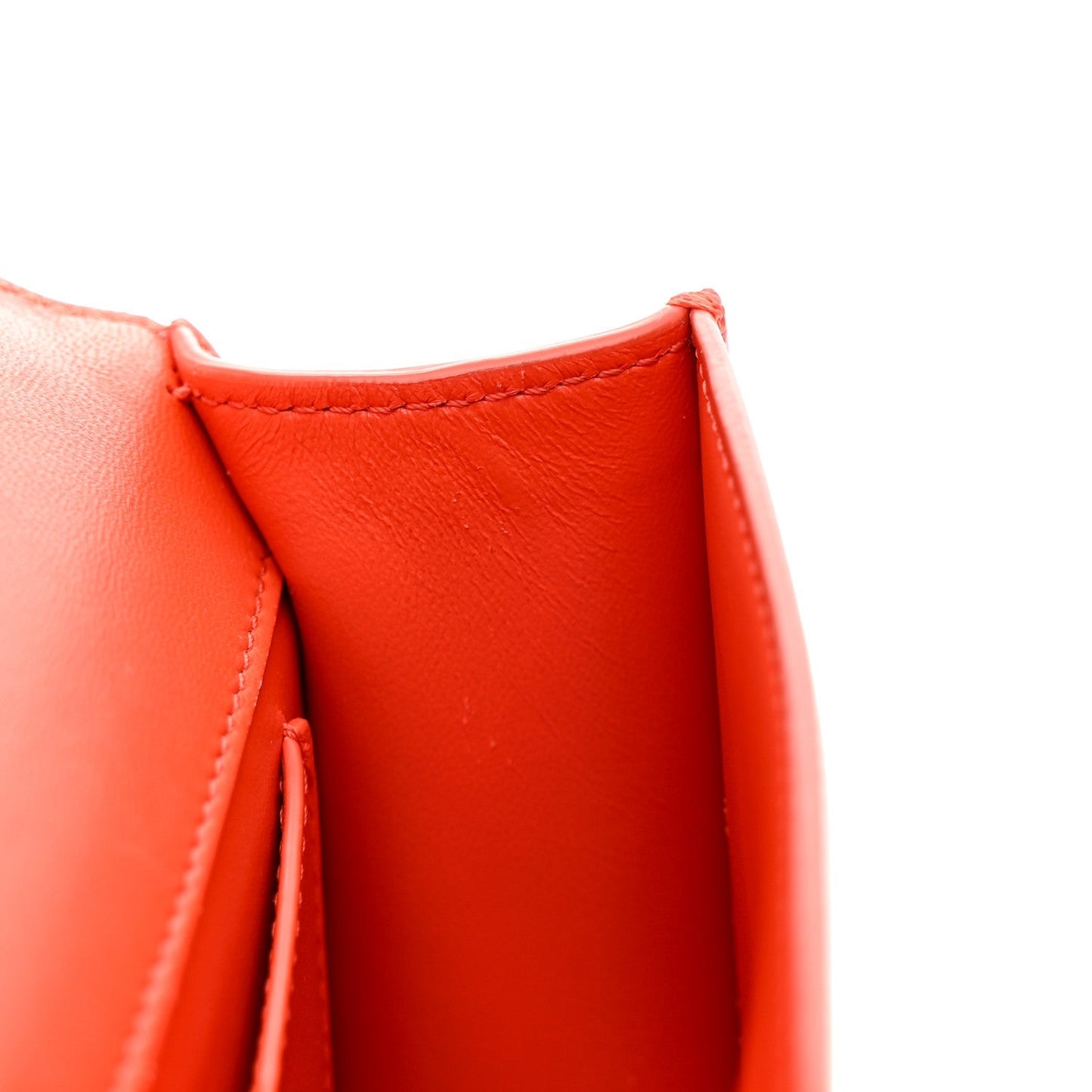 Smooth Calfskin Micro 30 Montaigne Flap Bag Orange