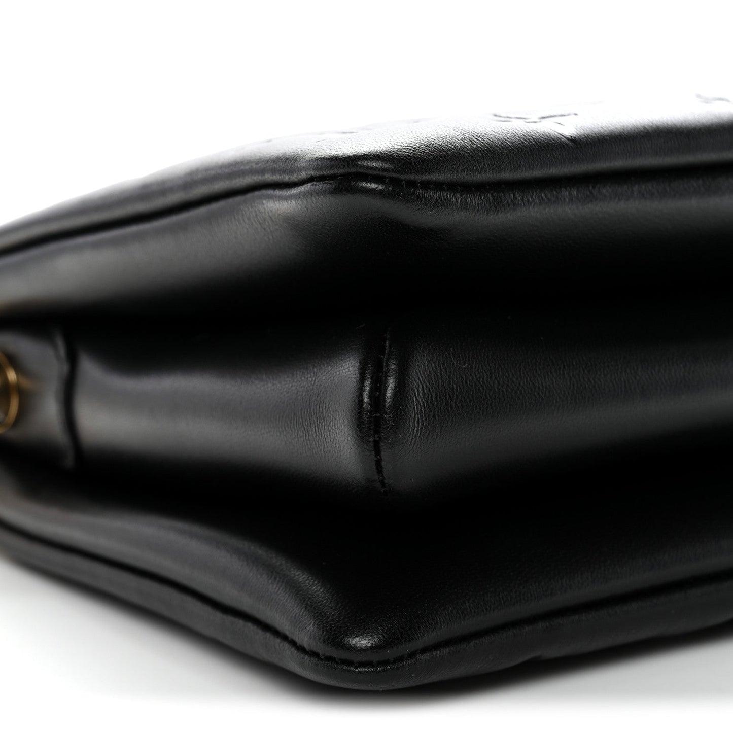 Lambskin Embossed Monogram Coussin BB Black
