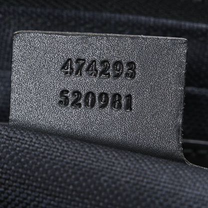 Soft GG Supreme Monogram Web Belt Bag Black Grey