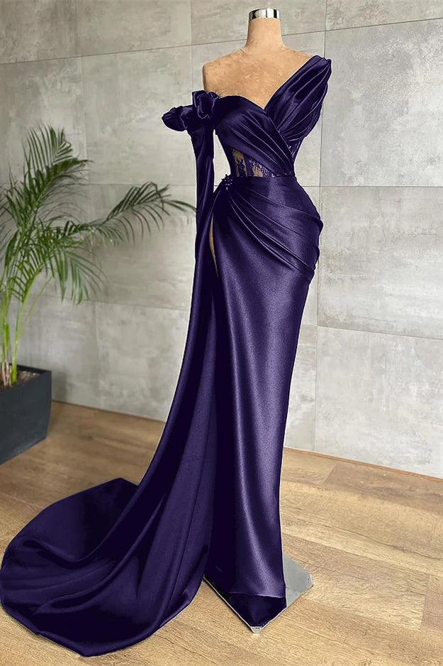 Black Long Sleeves Prom Dress