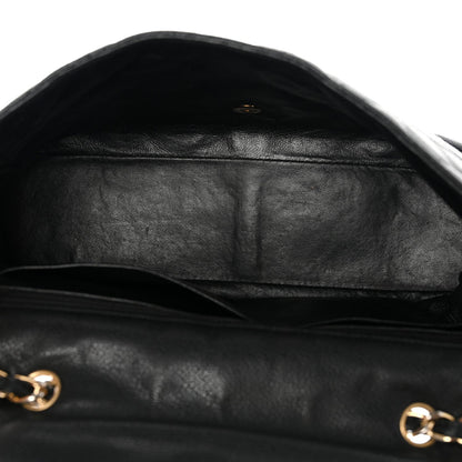 Caviar Quilted Jumbo Single Flap Black