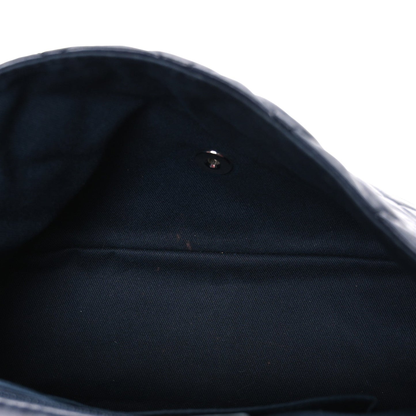 Lambskin Quilted Messenger Bag Dark Navy