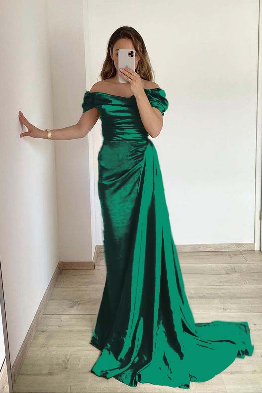 Off-The-Shoulder Mermaid Strapless Prom Dress With Ruffles Online