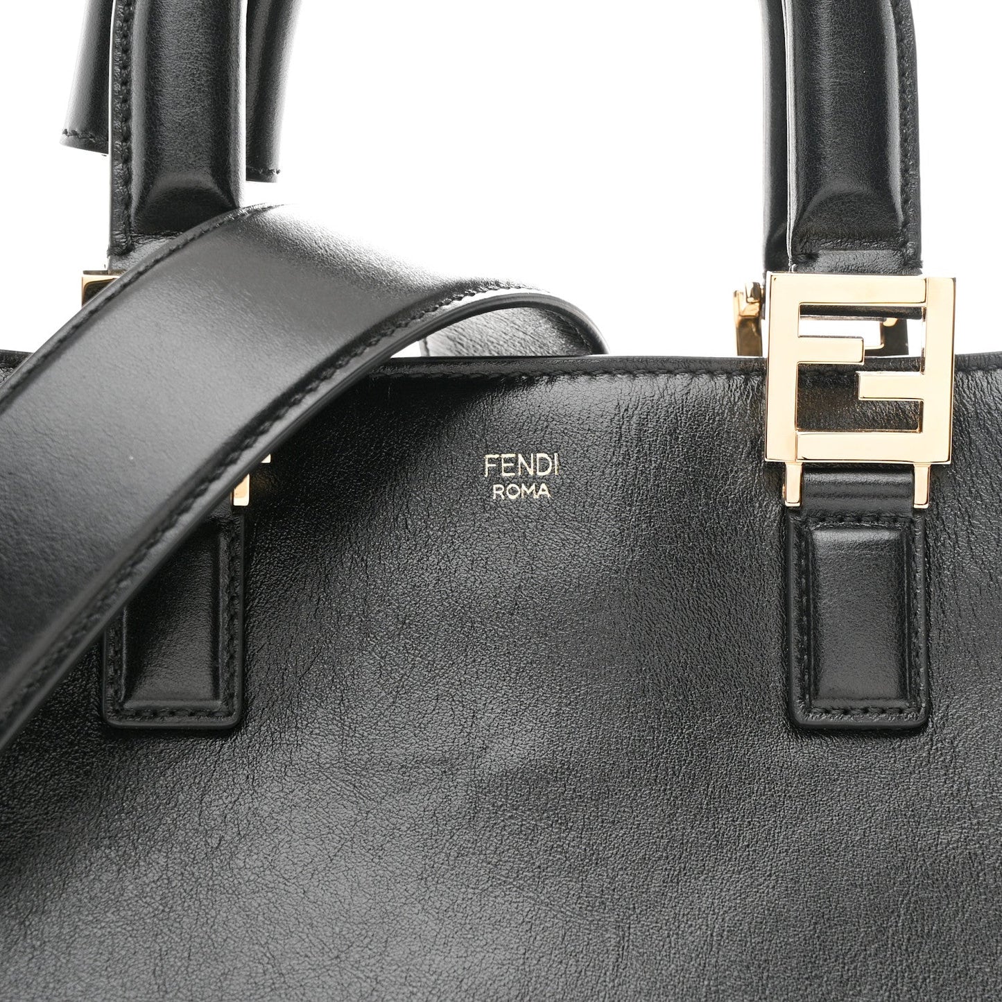 Vitello Glacier Small FF Tote Black