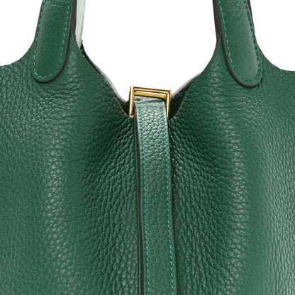 Taurillon Clemence Swift Eclat Picotin Lock 18 Vert Moyen Vert Peppermint