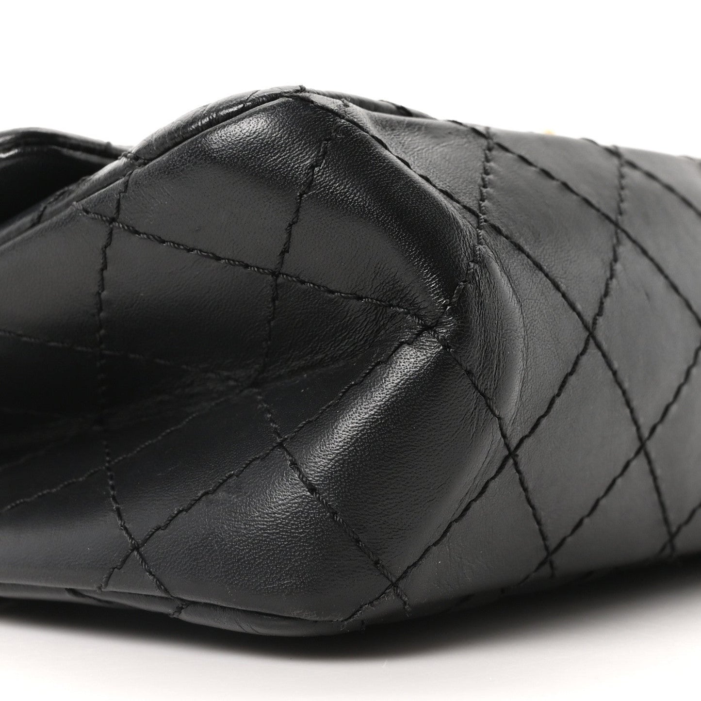 Aged Calfskin Quilted 2.55 Reissue 225 Flap Black