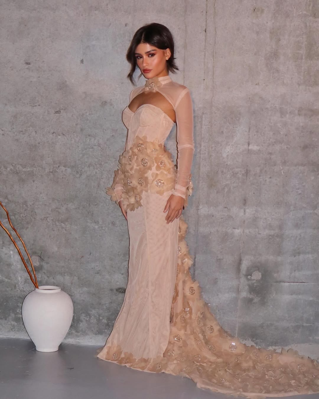 Sleeveless Strapless Sweetheart Mermaid Long Prom Dress With Handmade Flower