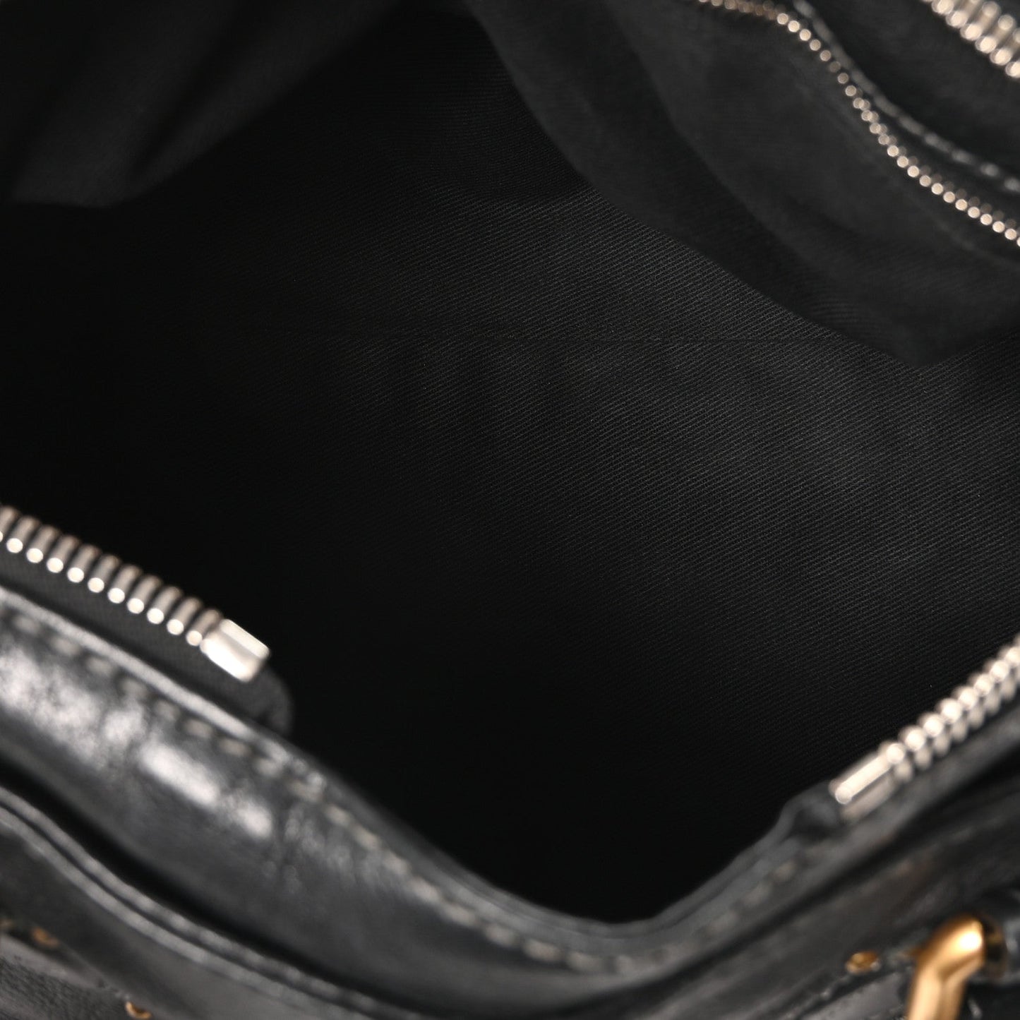 Calfskin Medium Paddington Satchel Black
