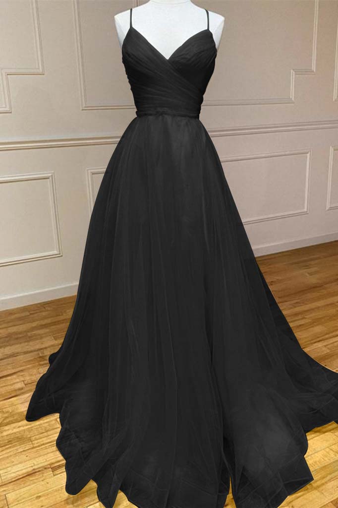 Amazing Yellow Spaghetti-Straps Prom Dress String Back