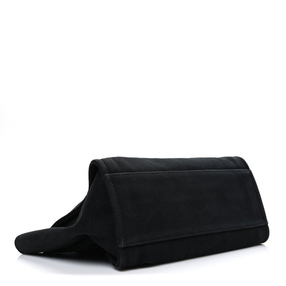 Canvas Pearl Medium Deauville Tote Black