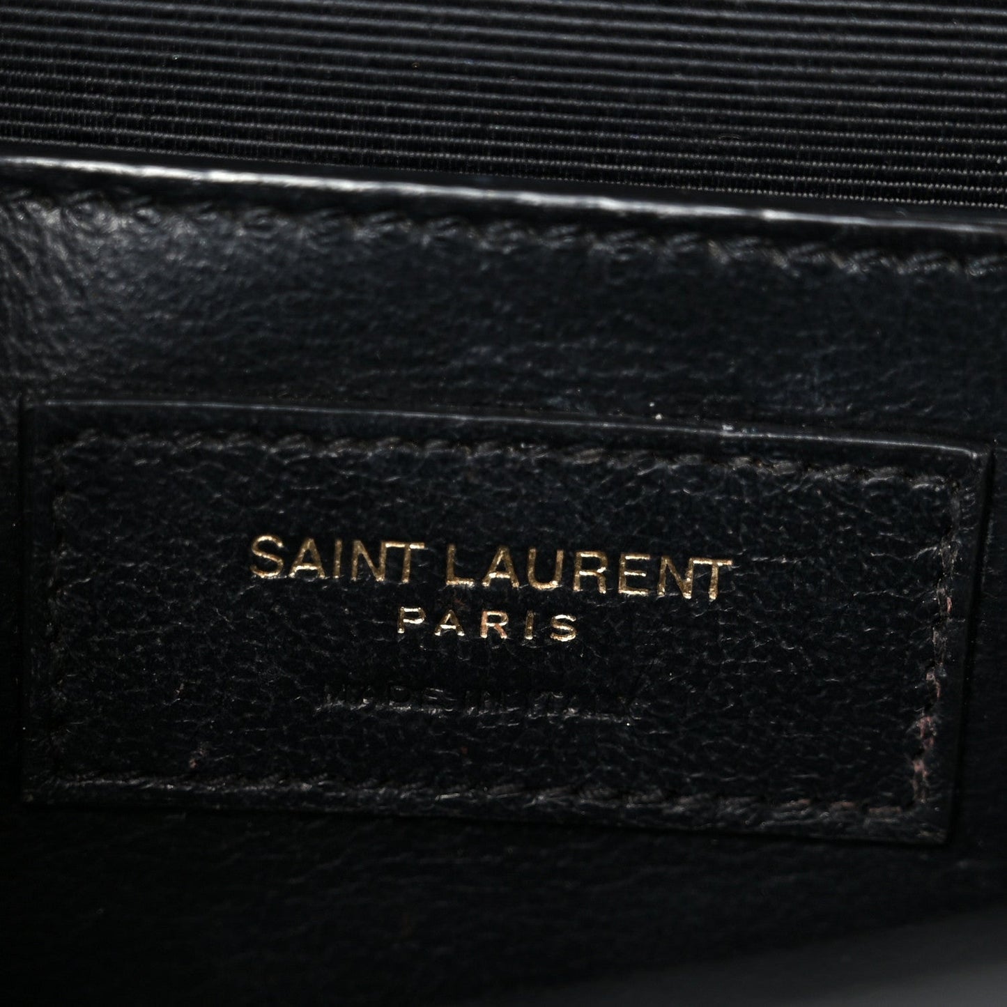 Grain De Poudre Textured Mixed Matelasse Triquilt Small Monogram Satchel Black