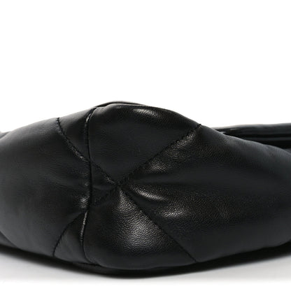 Goatskin Quilted Medium Chanel 19 Flap Black