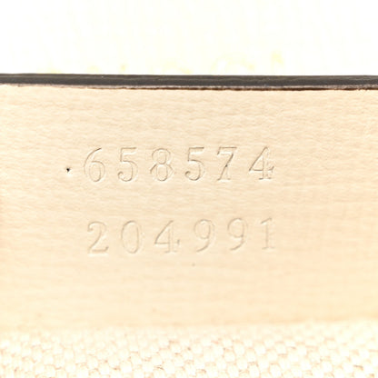 Azalea Calfskin Web Mini Horsebit 1955 Shoulder Bag Mystic White