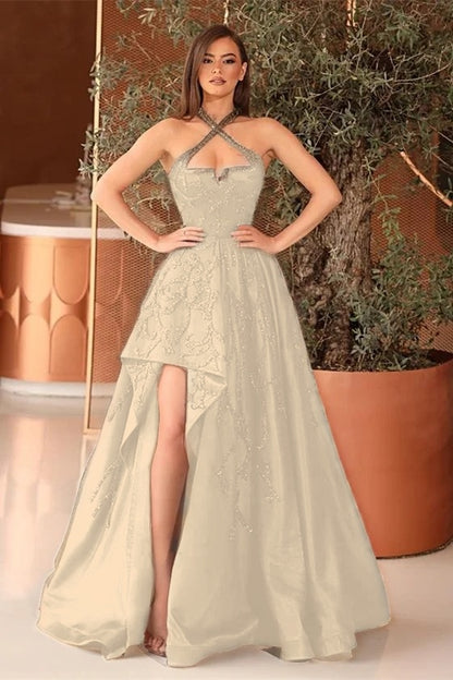 Black A Line Prom Dress With Appliques For Party
