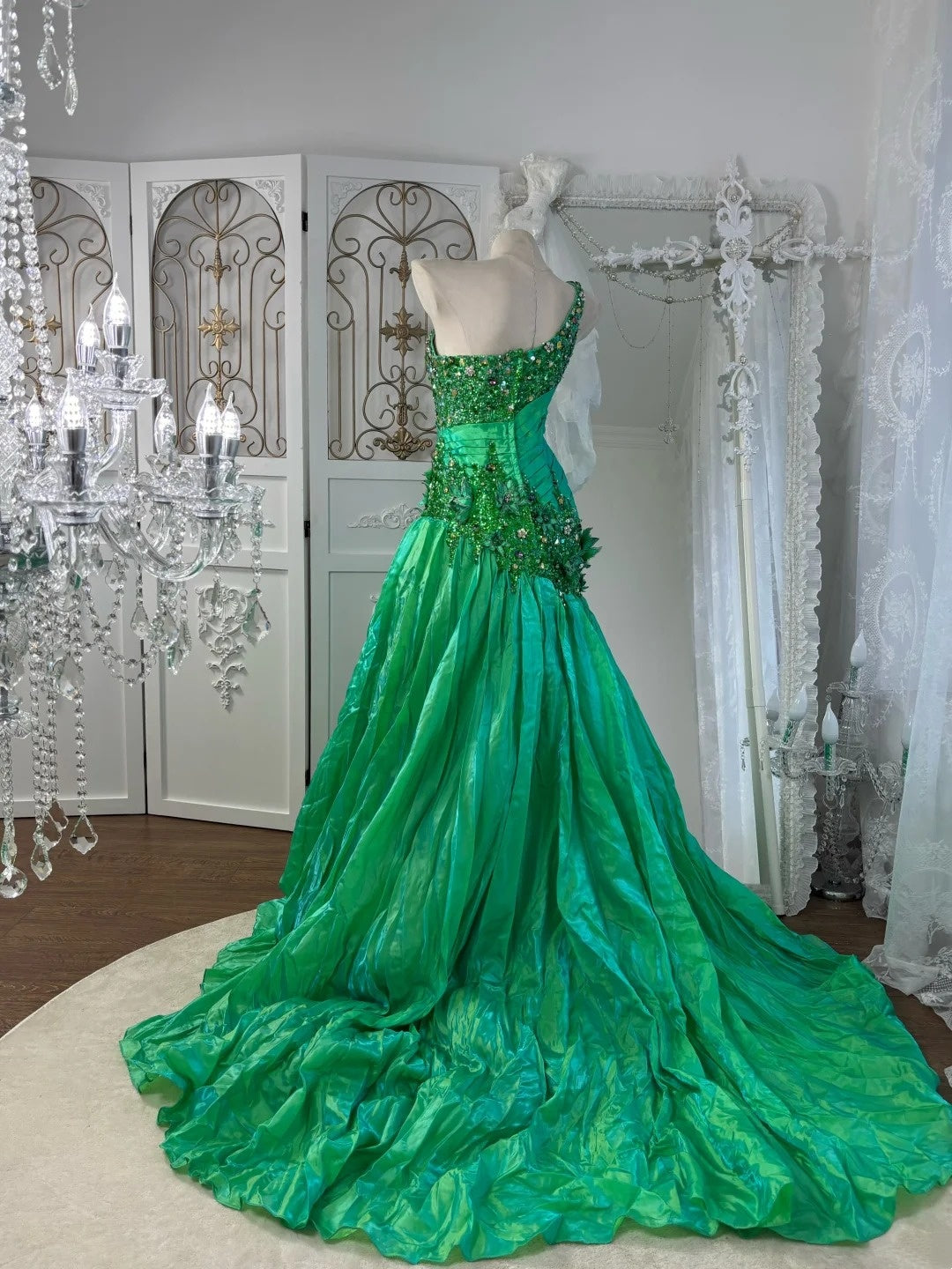 Charming Prom Dress One Shoulder Pleated Gala Dress Evening Dress 18th Birthday Gown      D5368