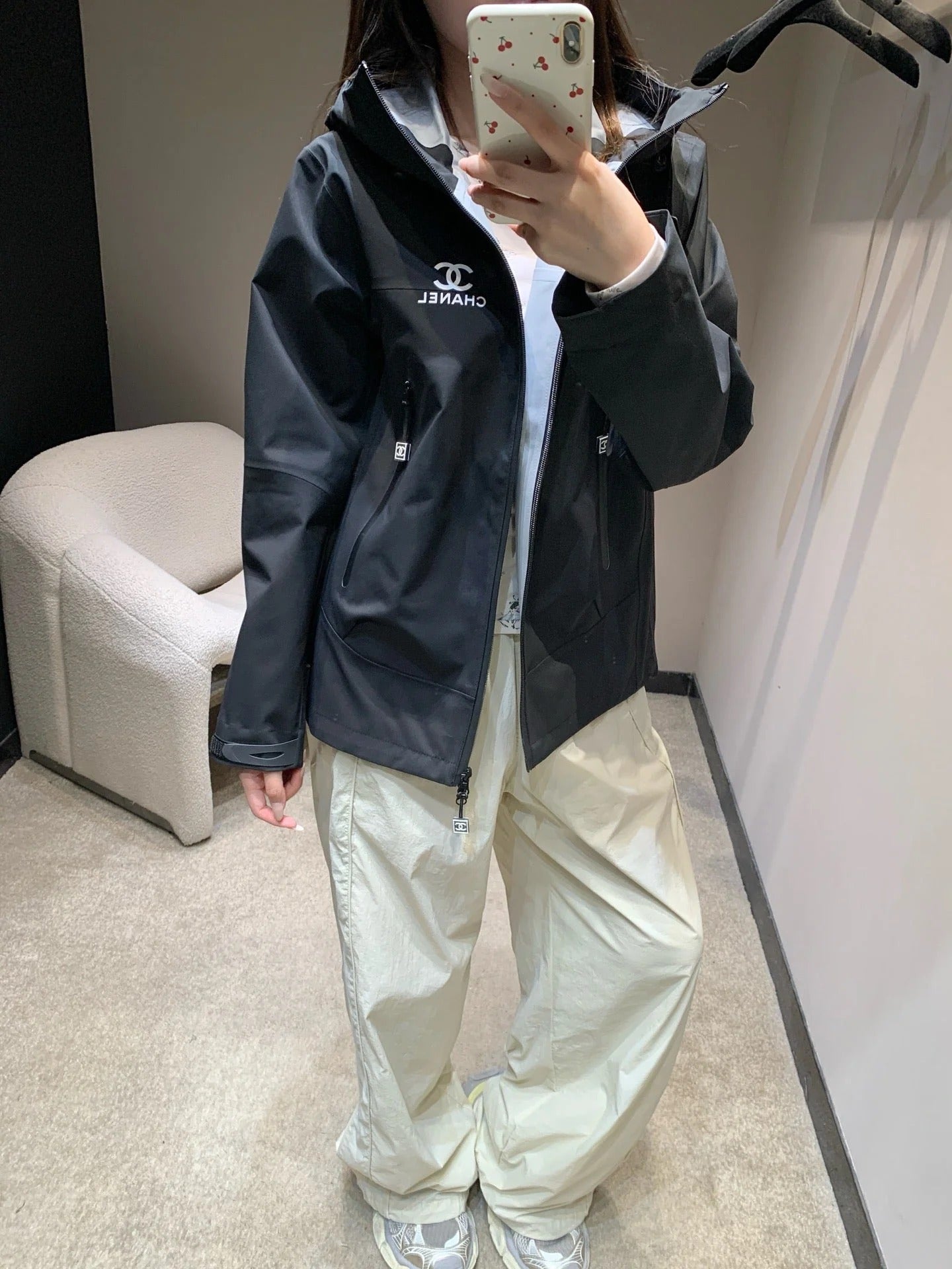 CHANEL 25S HOODED SPORTS JACKET 448